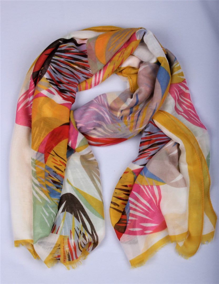 Alice & Lily printed scarf yellow Style : SC/4791YEL image 0